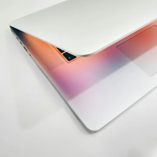 Mac white desk -semi open
